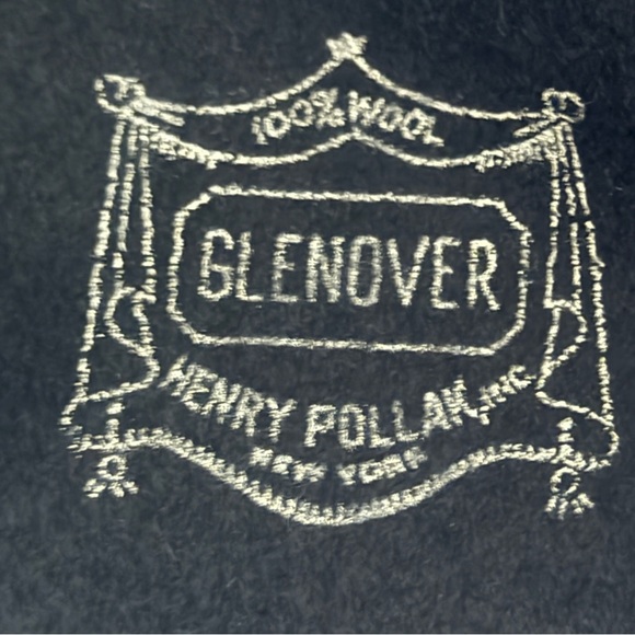 Vintage Glenover Black 100% Wool Cream Scarf with Coin Decoration Women\'s Hat
